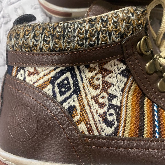 Inkkas Unisex Brown Leather Camping Boots W10 M8 - Picture 7 of 8